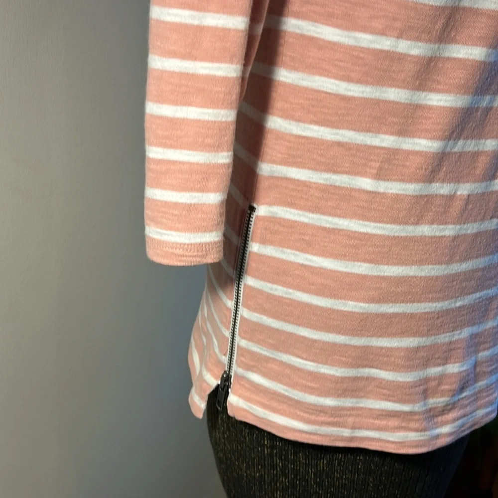 J.Crew side zip cotton tunic top XS